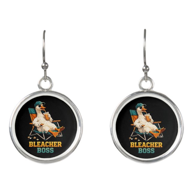 Goose Bleacher Boss Earrings (Front)