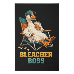 Goose Bleacher Boss Faux Canvas Print