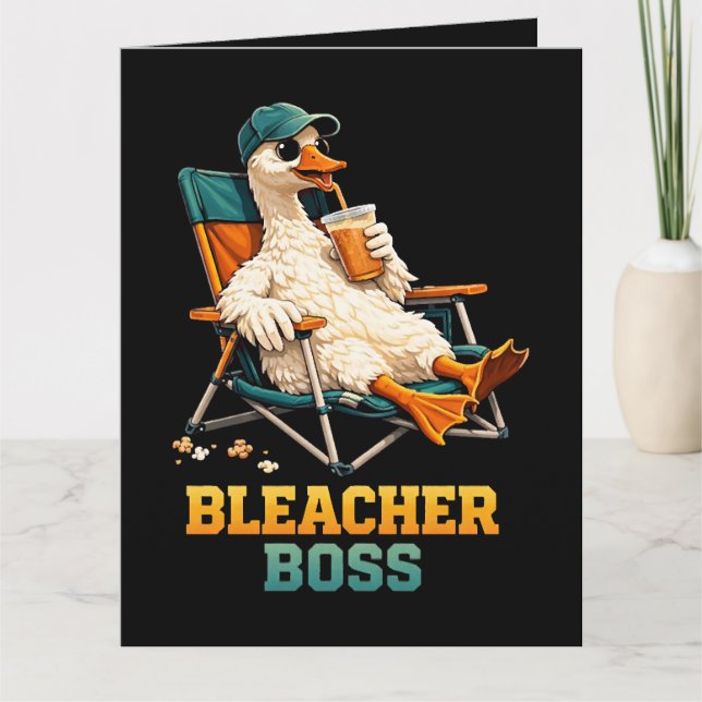 Goose Bleacher Boss Letterpress Thank You Card (Front)