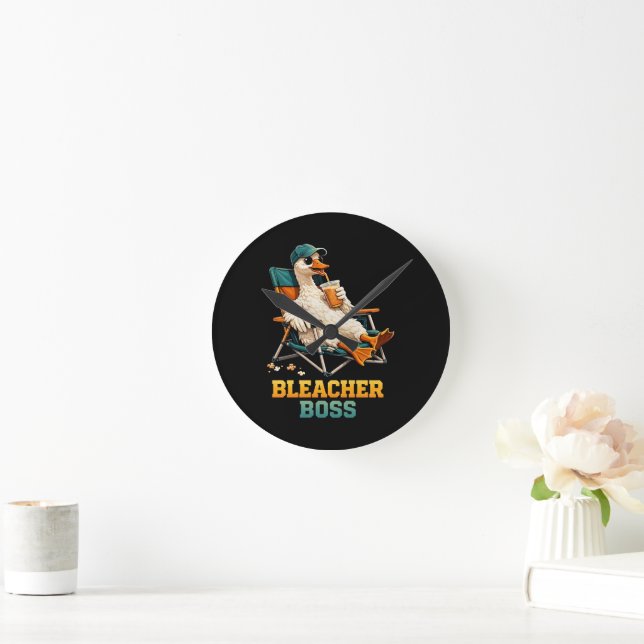 Goose Bleacher Boss Round Clock (Home)