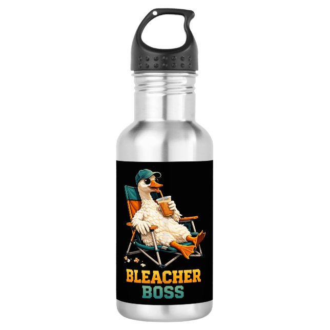 Goose Bleacher Boss Stainless Steel Water Bottle (Front)