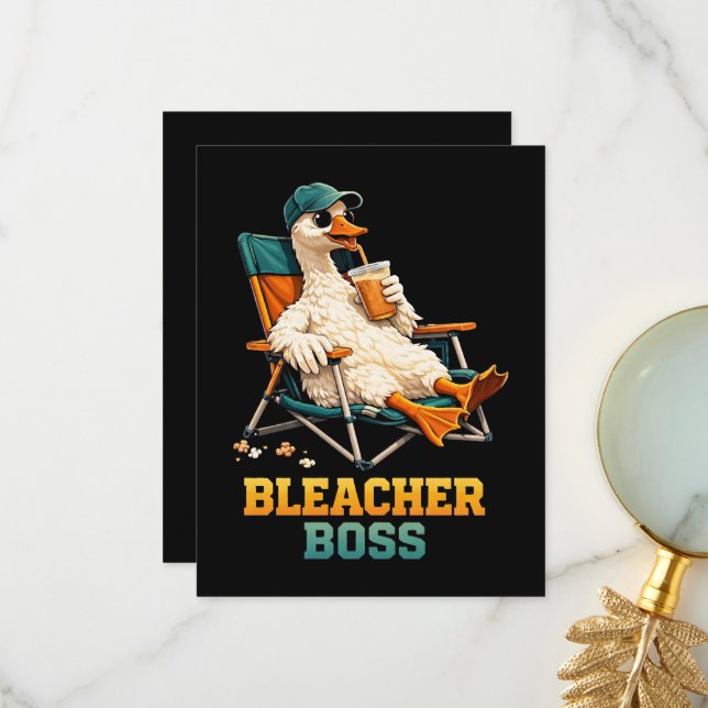 Goose Bleacher Boss Thank You Card (Front/Back In Situ)