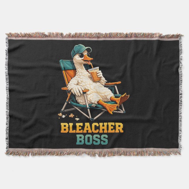 Goose Bleacher Boss Throw Blanket (Front)