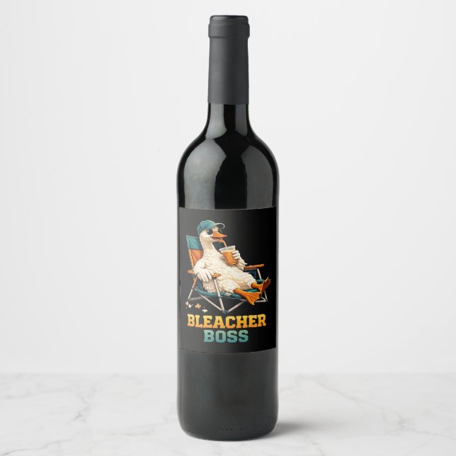 Goose Bleacher Boss Wine Label (Front)