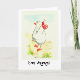 Goose 'Bon Voyage' Greeting Card