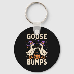 Goose Bumps Goosebumps Halloween Silly Meme Funny Keychain