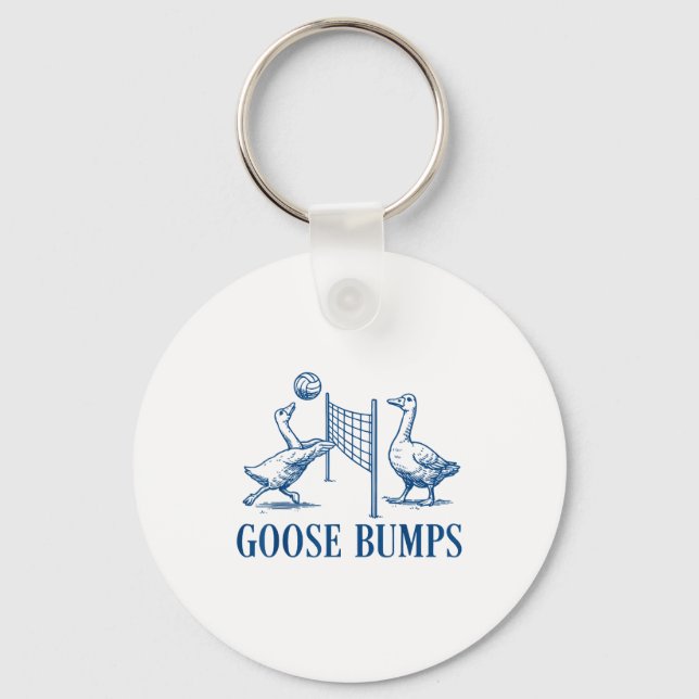 Goose Bumps Volleyball  Keychain (Front)