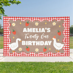 Goose craft Birthday party banner