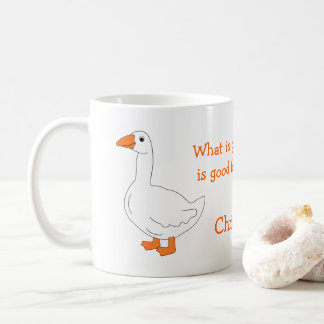 Goose Design Personalised Coffee Mug