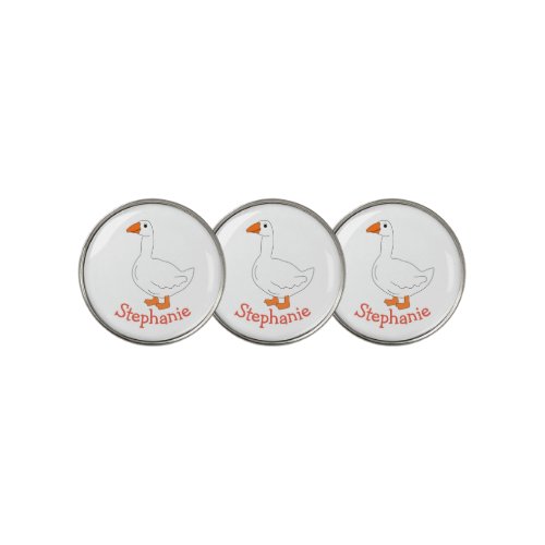Goose Design Personalised Golf Ball Marker
