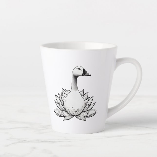 Goose, duck latte mug (Right)