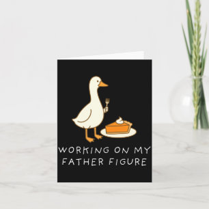 Goose Eating E For Two Couple Working On My Father Card