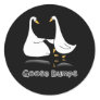 Goose Embroidered Goose Bumps Silly Goose Best Fri Classic Round Sticker