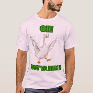 Goose Everything Is Fine – Smiling Goose Illustrat T-Shirt