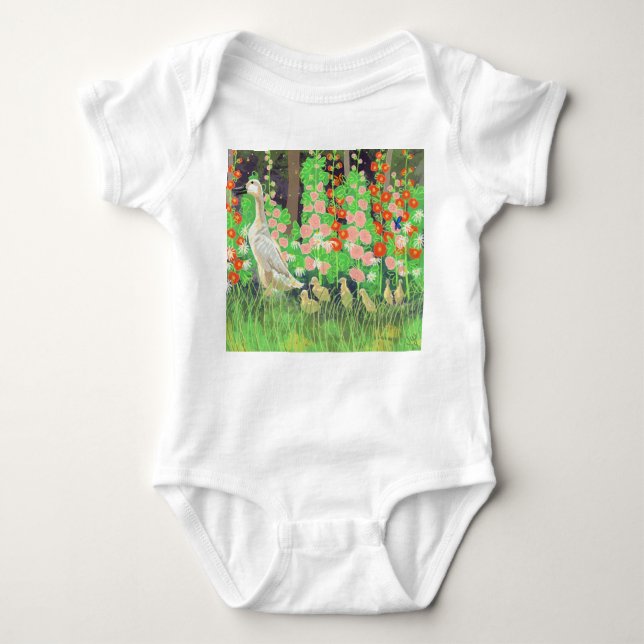 Goose family baby bodysuit (Front)
