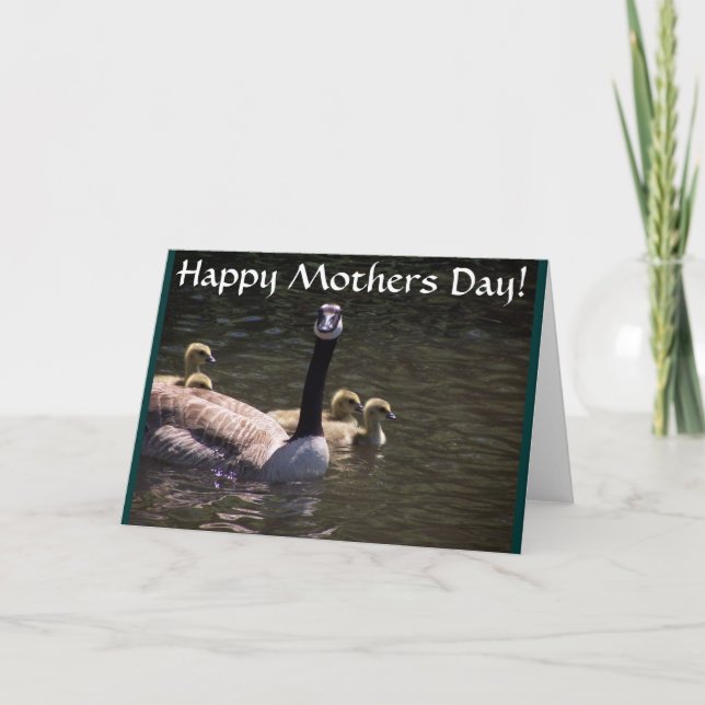 Goose Family Mothers Day Card (Front)