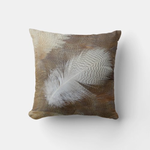 Goose Feather Still Life Throw Pillow