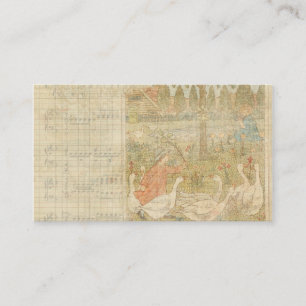 Goose Gander Vintage Background Business Card