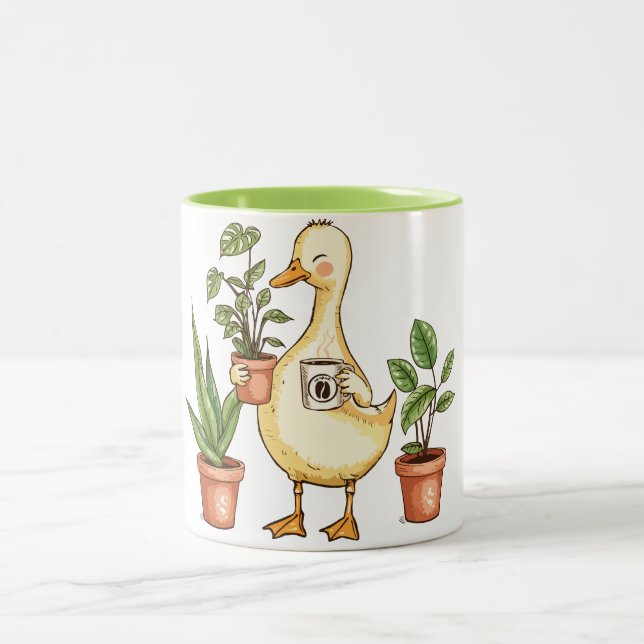 Goose Gardening Mug - Powered by Plants & Coffee  (Center)