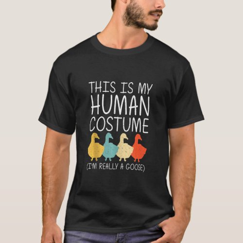 Goose Halloween Human Costume Waterfowl Animal Eas T_Shirt
