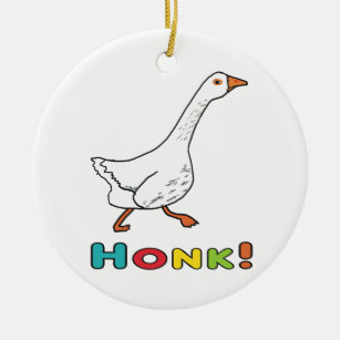 Goose Honk Ceramic Ornament