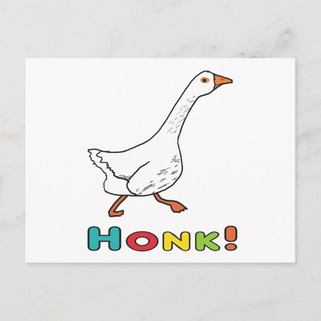 Goose Honk Postcard (Front)