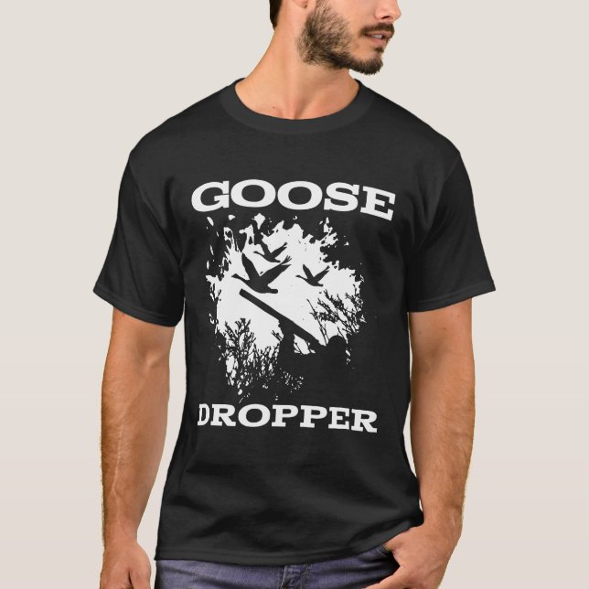 Goose Hunting Shirt For Men Waterfowl Bird Hunter  (Front)