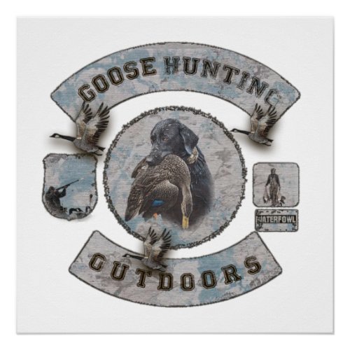 Goose Hunting Tapestry Poster