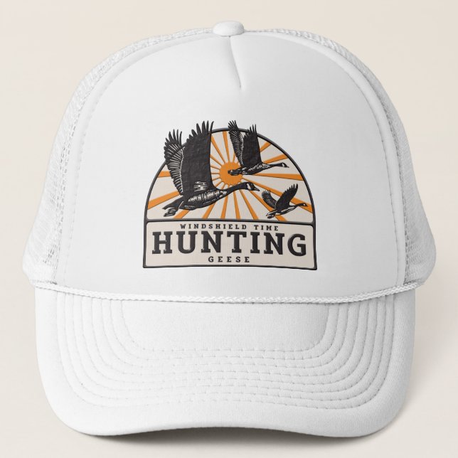 Goose Hunting  Trucker Hat (Front)