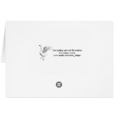 Goose in flight drawing cards (Back Horizontal)