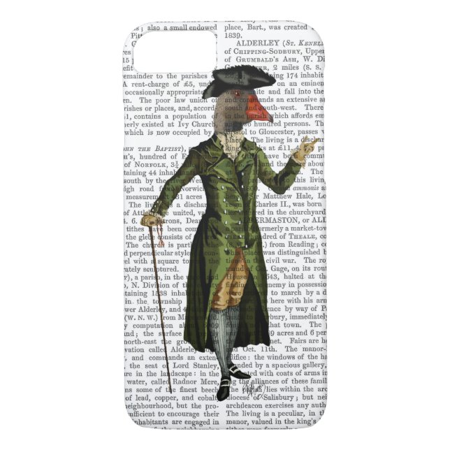 Goose in Green Regency Coat 2 Case-Mate iPhone Case (Back)