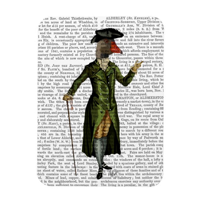 Goose in Green Regency Coat 2 Magnet (Vertical)