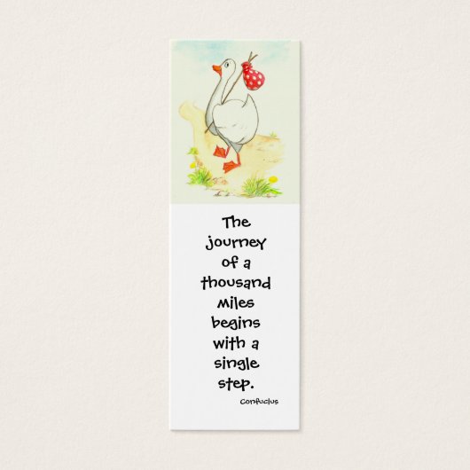 'Goose' Inspirational Bookmark (Front)