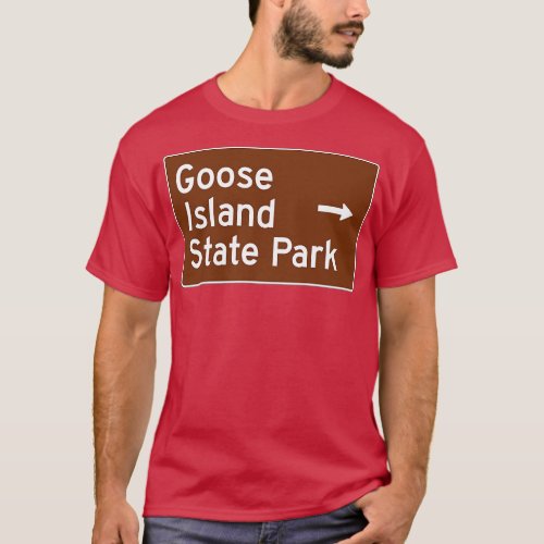 Goose Island State Park Texas Brown Highway Traffi T_Shirt