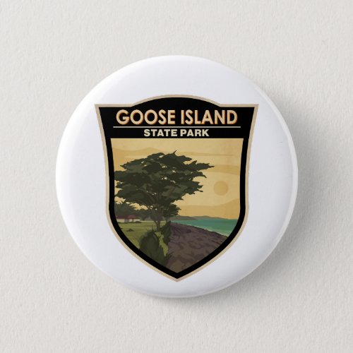 Goose Island State Park Texas Vintage Button