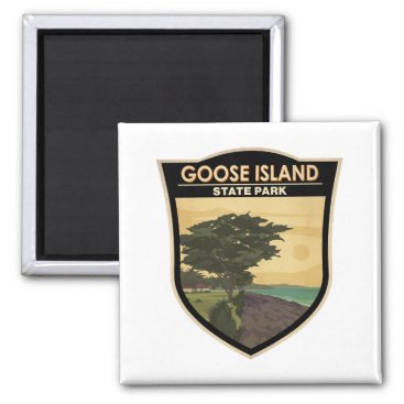 Goose Island State Park Texas Vintage Magnet