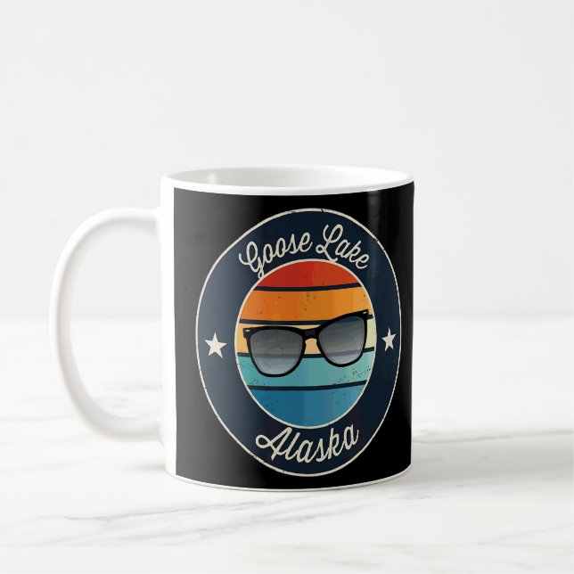 Goose Lake Alaska Souvenir Coffee Mug (Left)
