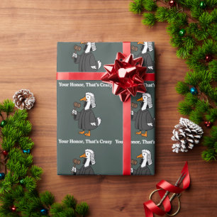 Goose Lawyer Law School Graduation Gift Funny  Wrapping Paper