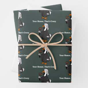 Goose Lawyer Law School Graduation Gift Funny  Wrapping Paper Sheets
