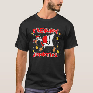 Goose Murder Meme Candy Cane Merry Honkmas Christm T-Shirt