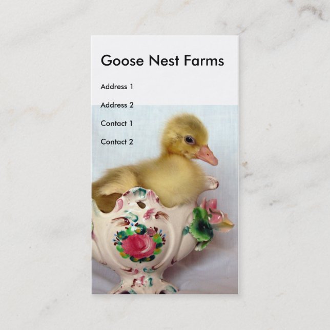 Goose Nest Farms Business Card (Front)