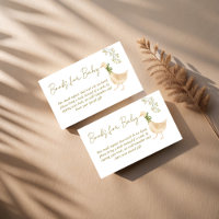 Goose nursery rhymes baby shower book request