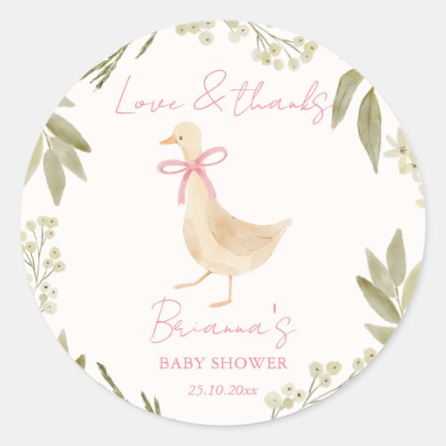 Goose nursery rhymes baby shower favor