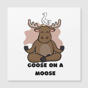 Goose on a Moose Animal Funny