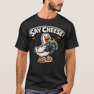 Goose Photographer Funny Camera For T-Shirt