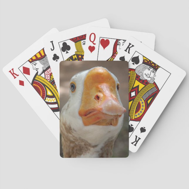Goose Portrait Poker Cards (Back)