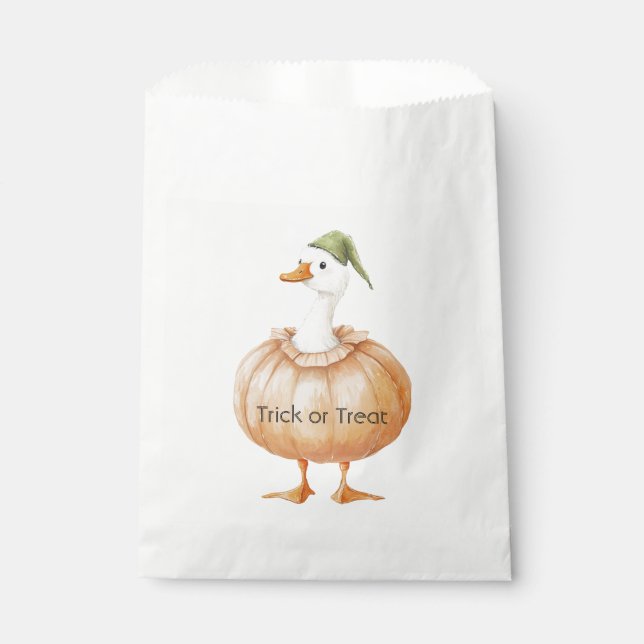 Goose Pumpkin   Favor Bag (Front)