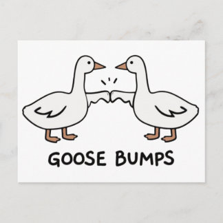 Goose pumps announcement postcard