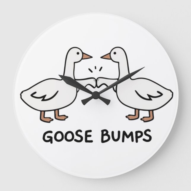 Goose pumps  large clock (Front)