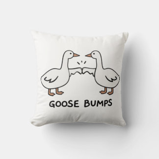 Goose pumps throw pillow